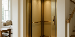 Elevador personal de lujo en casa residencial