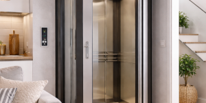 elevador para casa moderno en espacio reducido con diseño compacto en vivienda en México