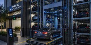 sistemas de parking automatizado en México con elevadores para autos en estructura moderna eficiente