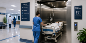 Mejor elevador comercial para hospitales en México en clínica moderna