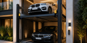 Mejor elevador para autos en México instalado en estacionamiento moderno