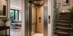 Tipos de elevadores para casa modernos en México instalados en residencia actual