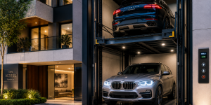 Solución de elevadores para autos en edificios en México con sistema moderno automatizado