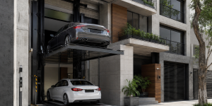 Instalación de elevadores para autos en México para edificios urbanos con estacionamiento vertical