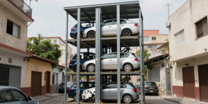 Solución de estacionamiento vertical en México para terrenos pequeños