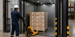 Elevadores montacargas según el tipo de carga para instalaciones industriales en México.